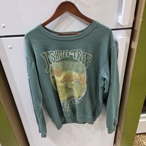Joshua Tree Graphic Women's Green Sweatshirt